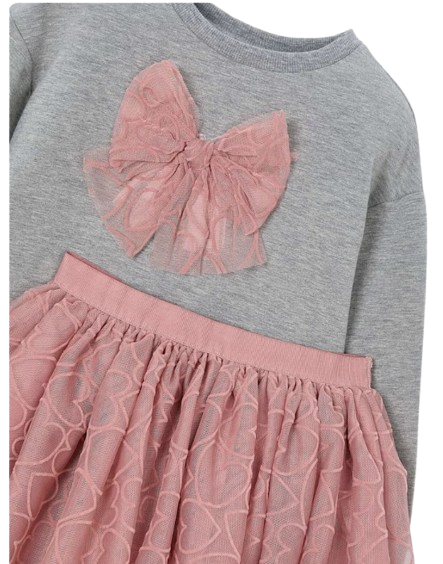 4936M - Girl Sweatshirt and Tulle Skirt Set (Mayoral)