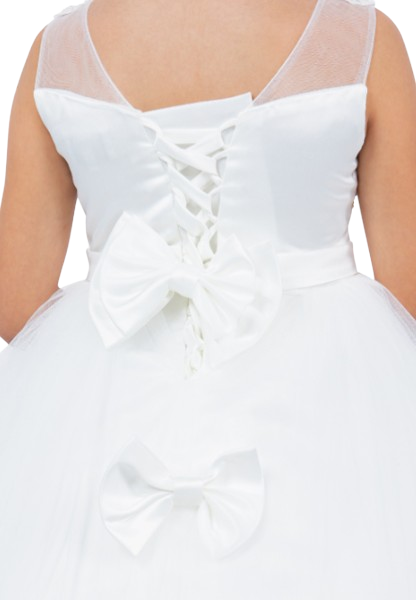 5129C - Lace And Tulle Illusion Sleeveless