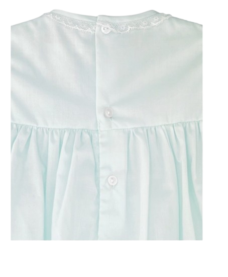 5150MT - Fully Smocked Dress with French Lace