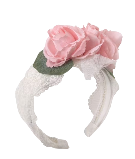 5415 - Abel & Luna Embroidered Tulle Headband