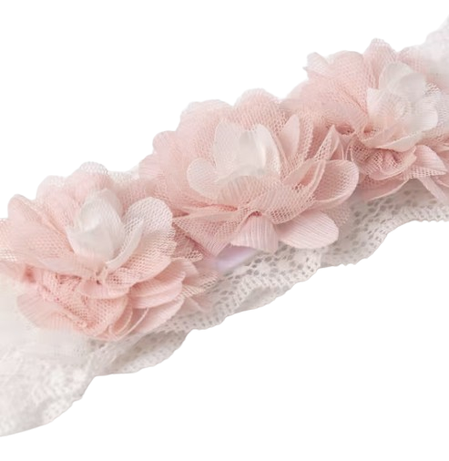 5427 - Abel & Luna Baby Flower Tulle Headband