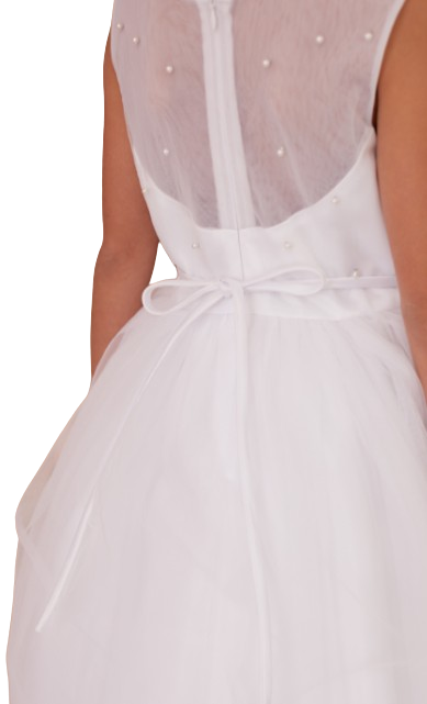 TT5863B - Tip Top Mesh See Through Back With Pearls