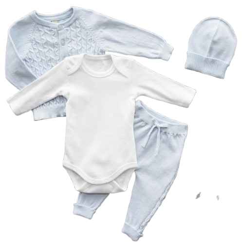 6804 - 4-Piece Organic Cotton Baby Set