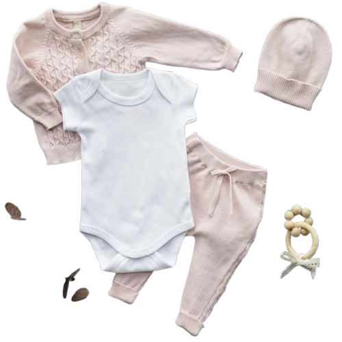 6804P - 4-Piece Organic Cotton Baby Set