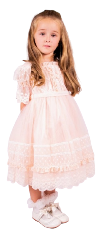 7027 - Peach Dress