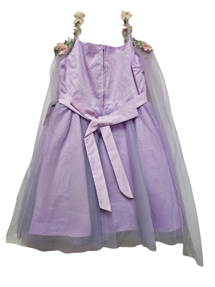 7257L - Floral Dress Lavender