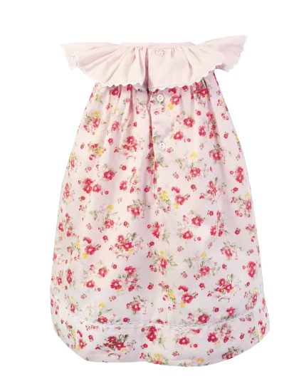 7389 - Vestido floral con cuello de mariposa de Petit Ami