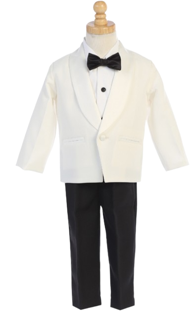 7580AA - One-Button Dinner Jacket with Shawl Satin Lapel