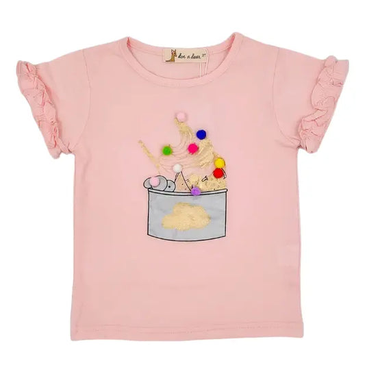 81255 - Doe A Deer Yogurt & Poms Tee Cadiz Boutique, Inc.