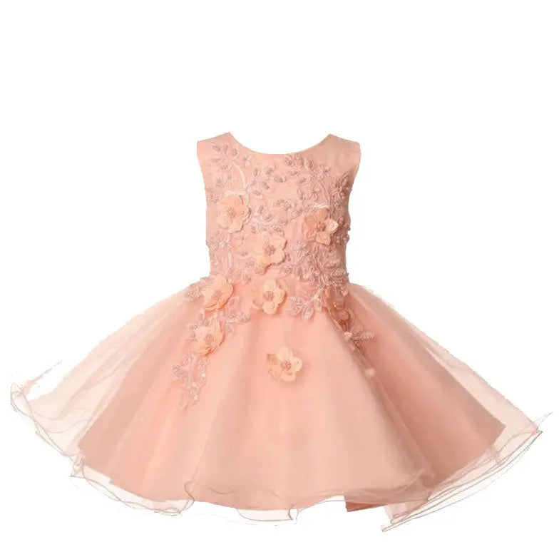 PA9125 - 3D Floral Lace Dress Cadiz Boutique, Inc.