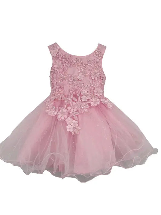 PA9125 - 3D Floral Lace Dress Cadiz Boutique, Inc.