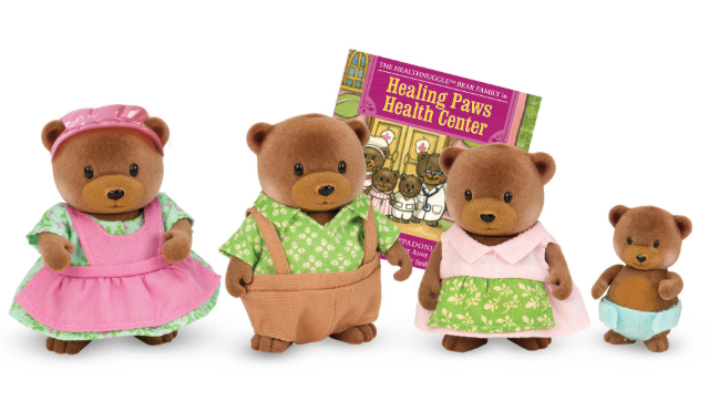 93DT - Lil Woodzeez - Healthnuggle Bear Family Set