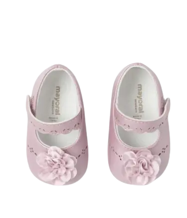 Mayoral 9688M - Mary Jane shoes with flower Cadiz Boutique, Inc.