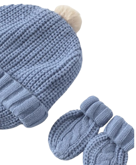 9929 -Newborn Hat and Mittens Set (Mayoral)