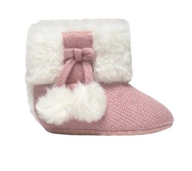9954 - Newborn Girl Faux Fur Lined Boots (Mayoral)