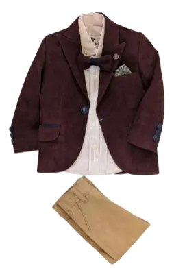 Archie - Beau Kids Suede Suit Cadiz Boutique, Inc.