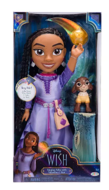 72297 - Disney 14'' Wish Singing Asha with Valentino & Star Large Doll