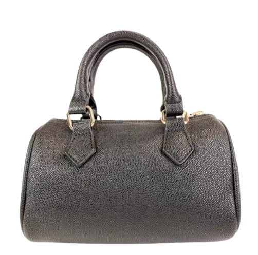 B1312 - Doe A Deer Pearl Studs Leather Barrel Bag Cadiz Boutique, Inc.