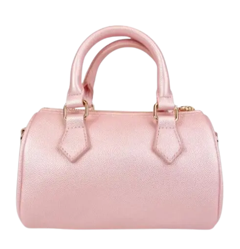 B1312 - Doe A Deer Pearl Studs Leather Barrel Bag Cadiz Boutique, Inc.
