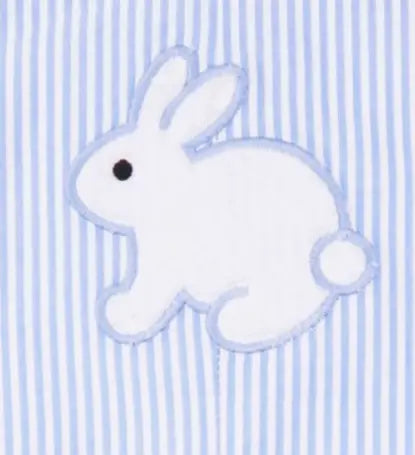 B374 - Striped Bunny Applique John Johns Cadiz Boutique, Inc.