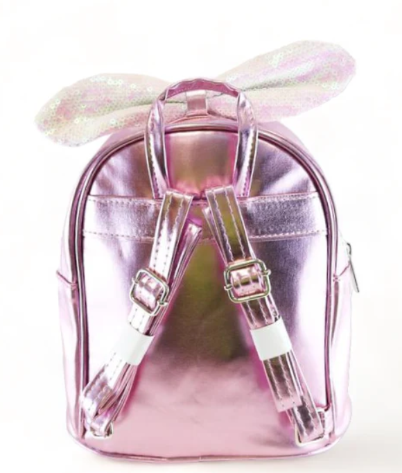 B592 - Bowtie Sequin Backpack - Pink