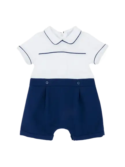 BB0666 - Pique And Romper With Piping Cadiz Boutique, Inc.