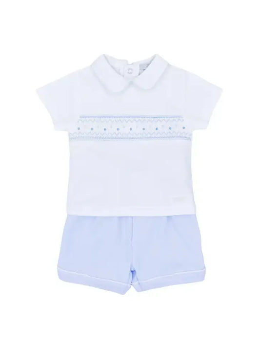 BB0672A - Polo Shirt And Short With Smocking Cadiz Boutique, Inc.
