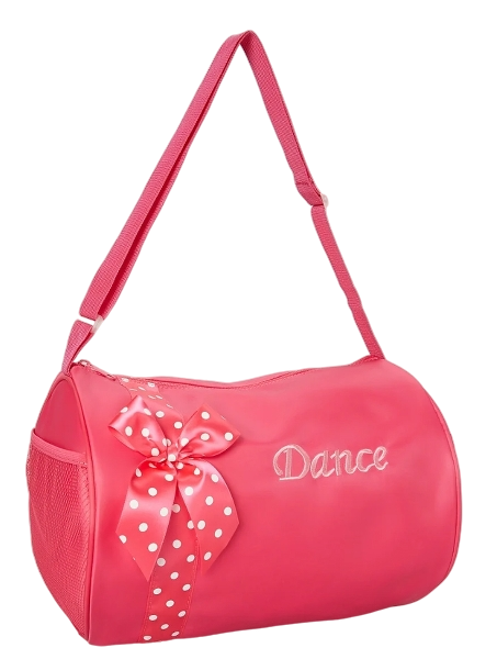 BG109HP - Hot Pink Bow Hot Pink Dance Bag