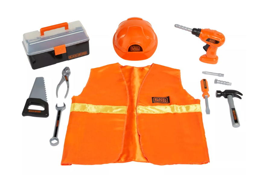73065 - BLACK+DECKER Junior Carpenter Dress Up Set - 12pc