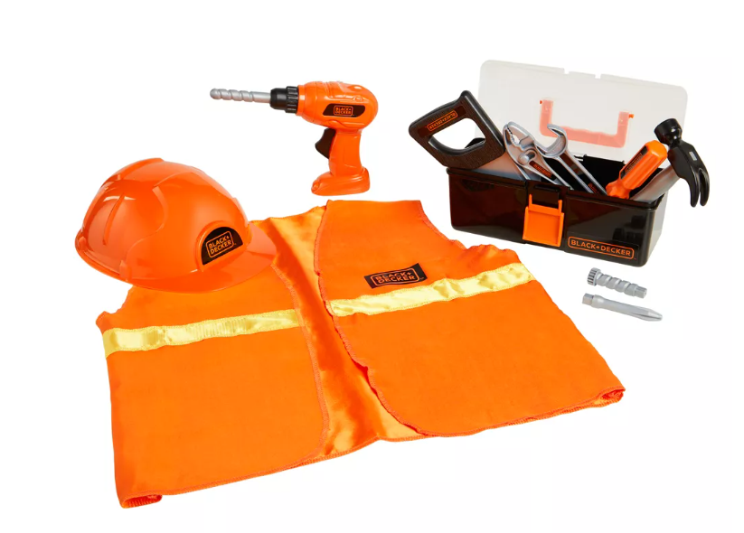 73065 - BLACK+DECKER Junior Carpenter Dress Up Set - 12pc