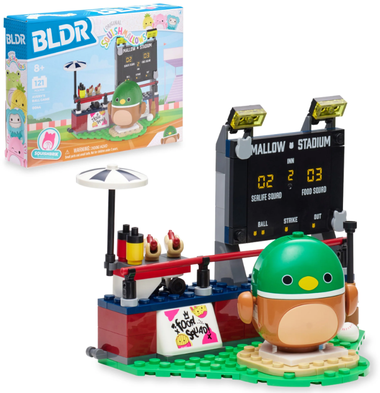 BLDR0044 - BLDR Squishmallows Avery’s Ball Game Building Set