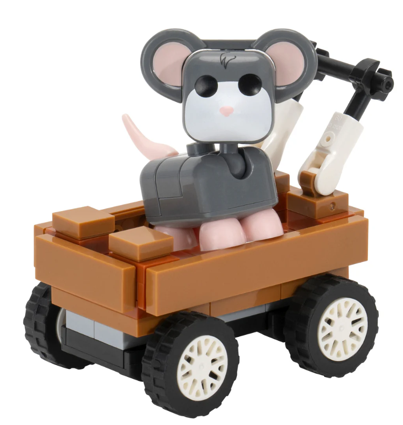 BLDR0070 - BLDR Adopt Me Mouse & Crate Stroller Building Set
