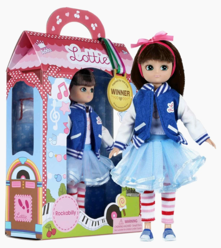 LT051 - Doll with Glasses | Rockabilly | Kids Toys By Lottie