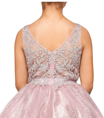 CC5088 - Embroidered V-Neck Dress
