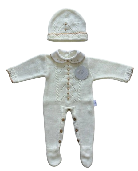 CT108 - Knit Set Jumpsuit with Hat