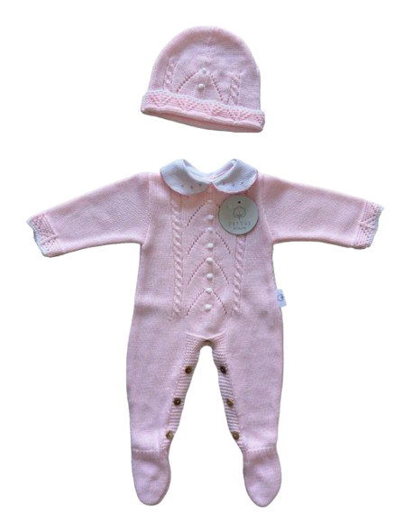 CT108 - Knit Set Jumpsuit with Hat
