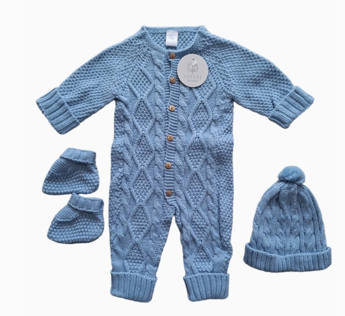 CT162 - Set Jumpsuit + Hat + Booties