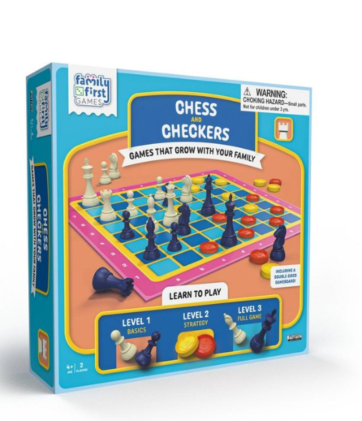 493 - Family First Games Checkers & Chess Game