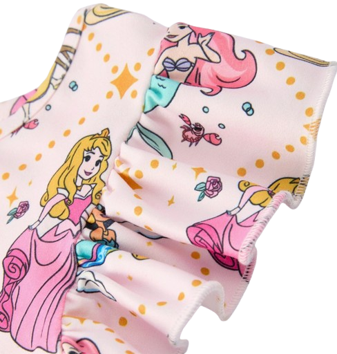 DRG60561 - Summer Pattern Ruffle Sleeve Girls Dress