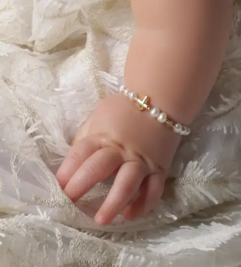 Eve (MED) - Cherished Moments 14K Gold-Plated Baby Cross Cadiz Boutique, Inc.