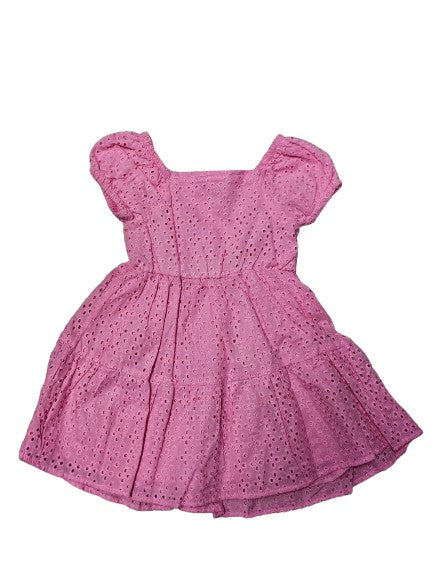 LLF1 - Fuschia Dress with Straw Hat