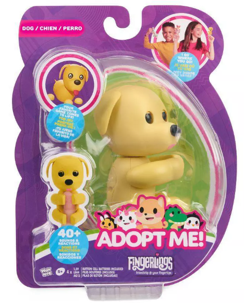 9220 - Fingerlings Adopt Me! Dog, Interactive Pet with 40+ Sounds & Reactions