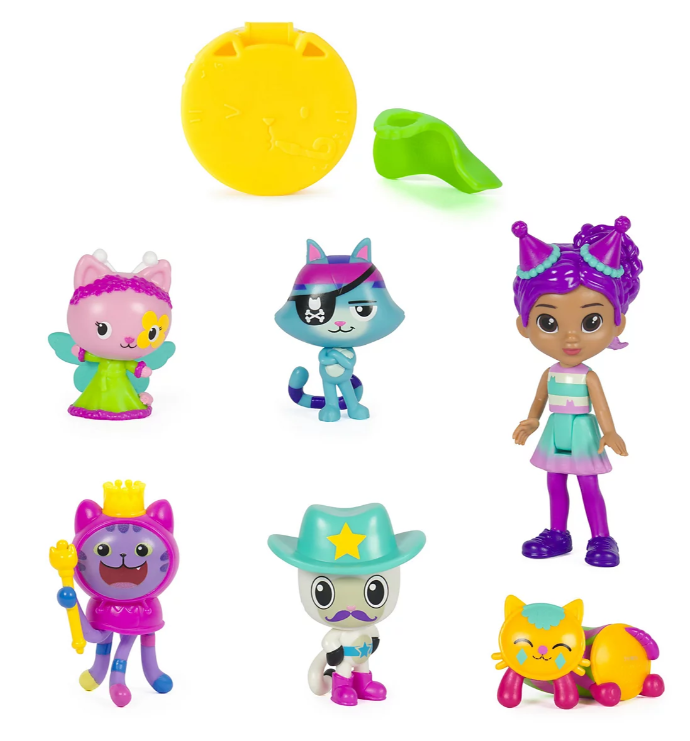 9603 - Gabby's Dollhouse Celebration Themed Cat Toy Figures