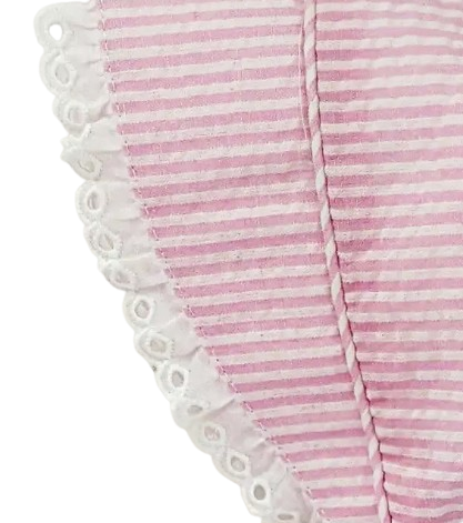 18053 - Seersucker Baby Bonnet