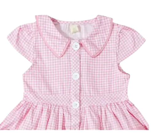 AKOR - Valentines Day Heart Pocket Pink Gingham Dress Cadiz Boutique, Inc.