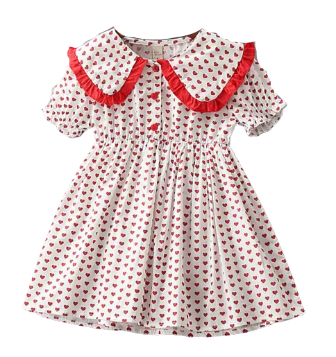 KD1370 - Hearts Dress Cadiz Boutique, Inc.