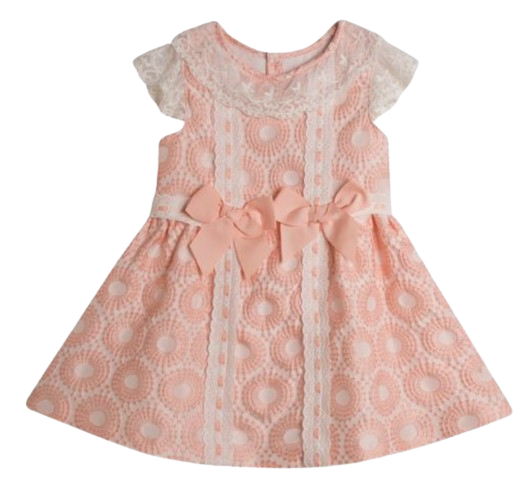 JGV90853 - Lace Neck Girl's Party Dress