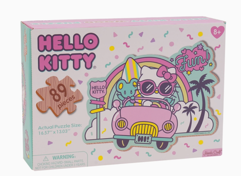 JPZ107 - Hello Kitty® and Friends Wooden Jigsaw Puzzle: Kawaii