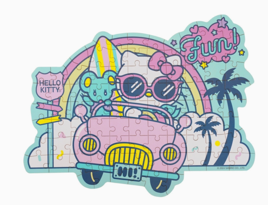 JPZ107 - Hello Kitty® and Friends Wooden Jigsaw Puzzle: Kawaii