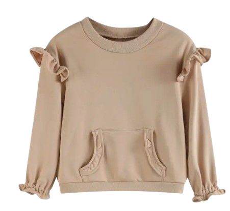 40030 - Ruffle Sweatshirt with Jogger Pant Set